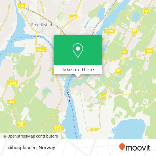 Tøihusplassen map