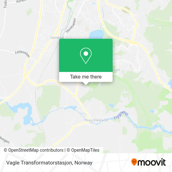 Vagle Transformatorstasjon map