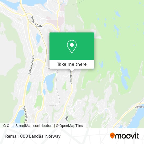 Rema 1000 Landås map