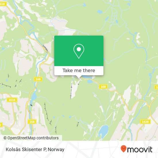 Kolsås Skisenter P map