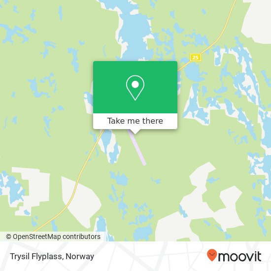 Trysil Flyplass map