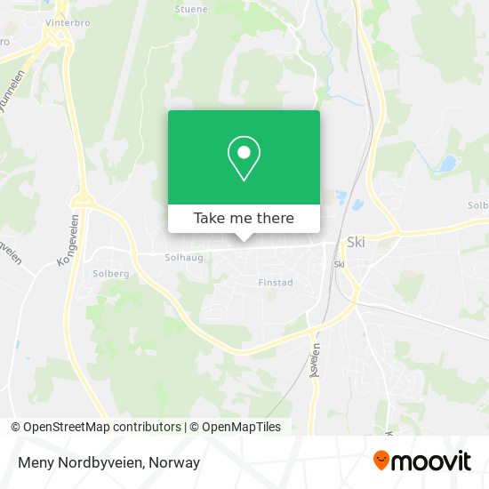 Meny Nordbyveien map