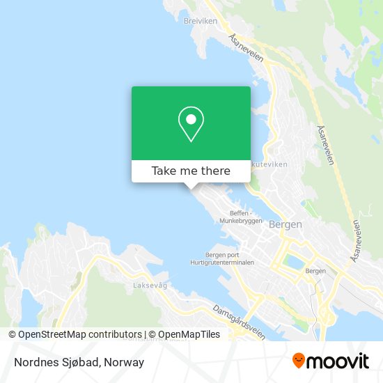Nordnes Sjøbad map