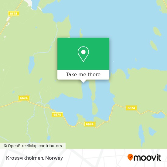Krossvikholmen map