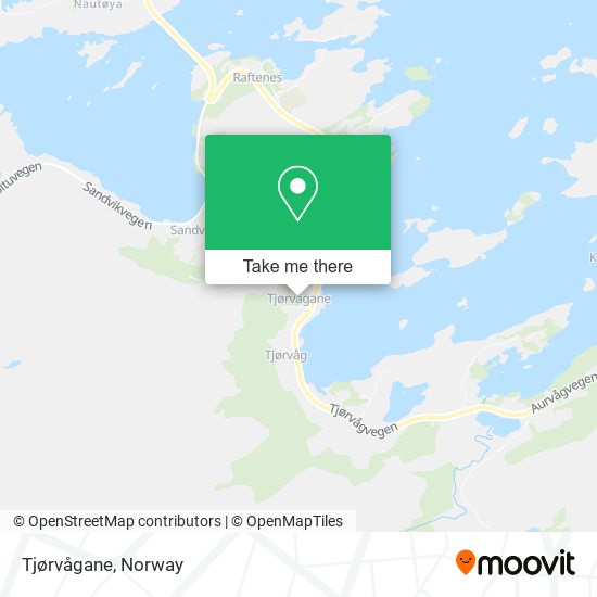 Tjørvågane map