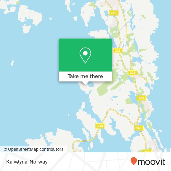 Kalvøyna map