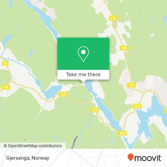Gjersenga map