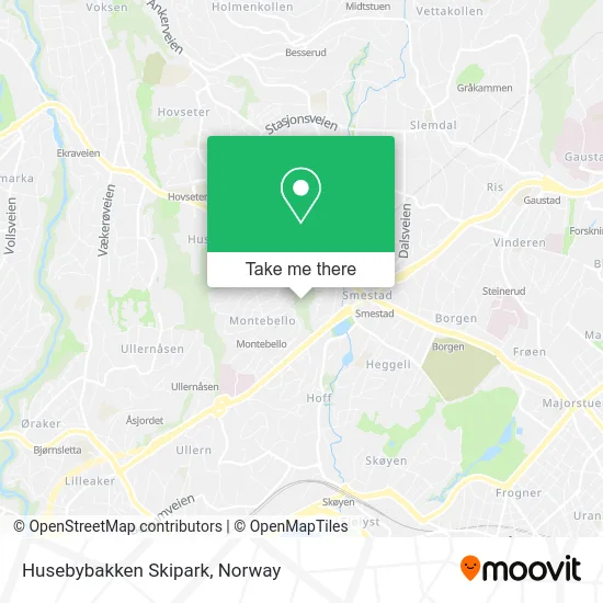 Husebybakken Skipark map
