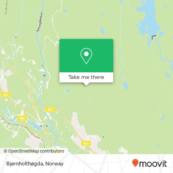 Bjørnholthøgda map