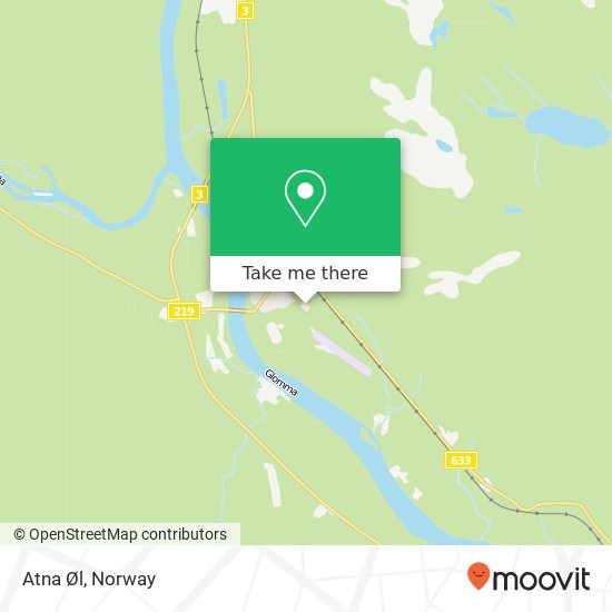 Atna Øl map