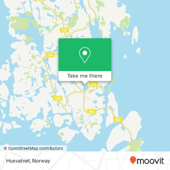 Husvatnet map