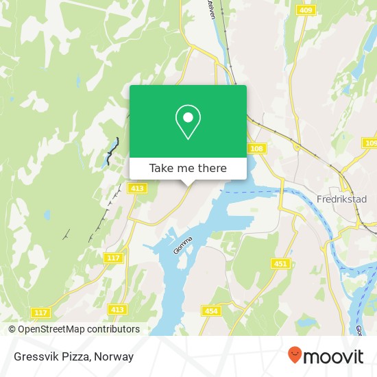 Gressvik Pizza map