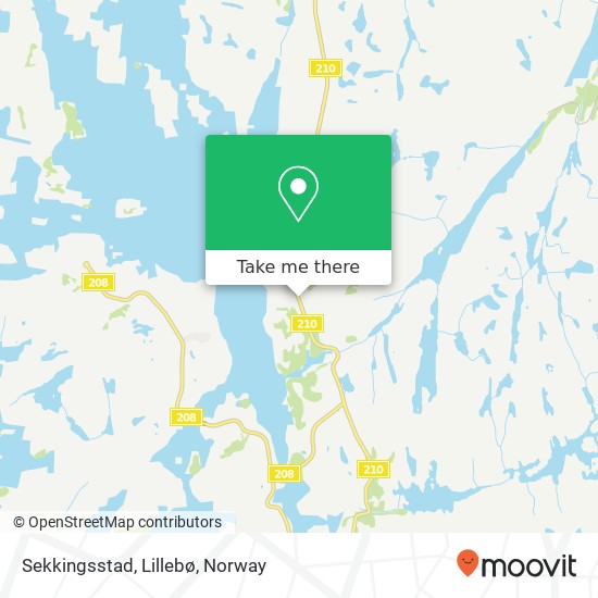 Sekkingsstad, Lillebø map