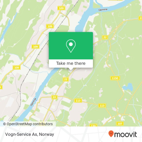 Vogn-Service As map