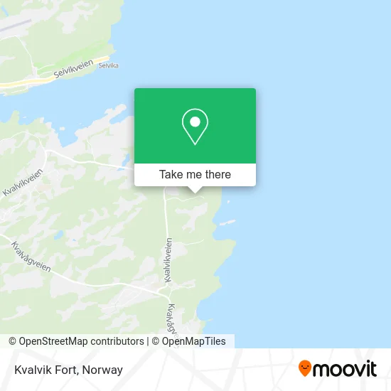 Kvalvik Fort map