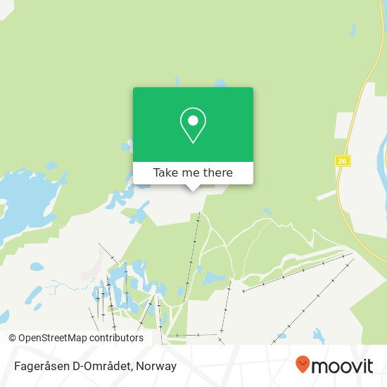 Fageråsen D-Området map