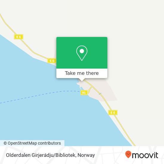 Olderdalen Girjerádju / Bibliotek map