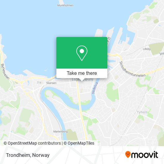 Trondheim map