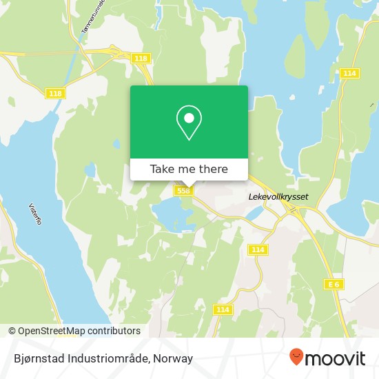 Bjørnstad Industriområde map