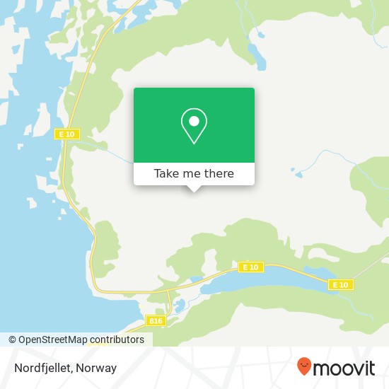 Nordfjellet map