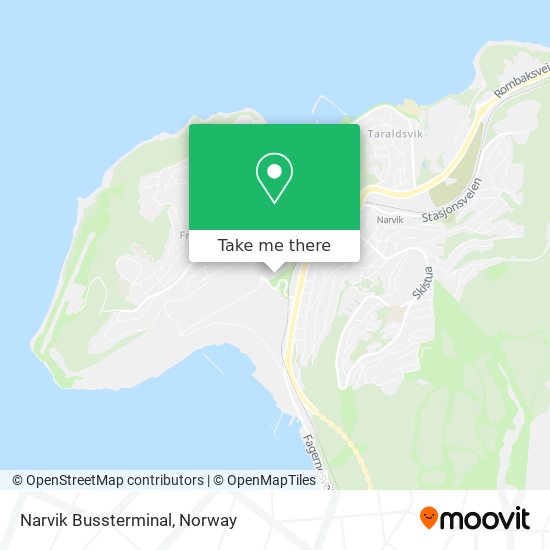 Narvik Bussterminal map