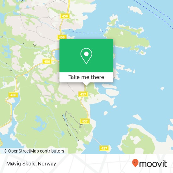 Møvig Skole map