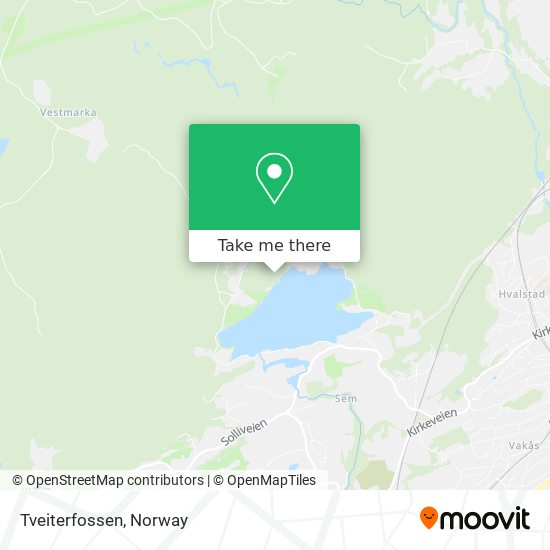 Tveiterfossen map