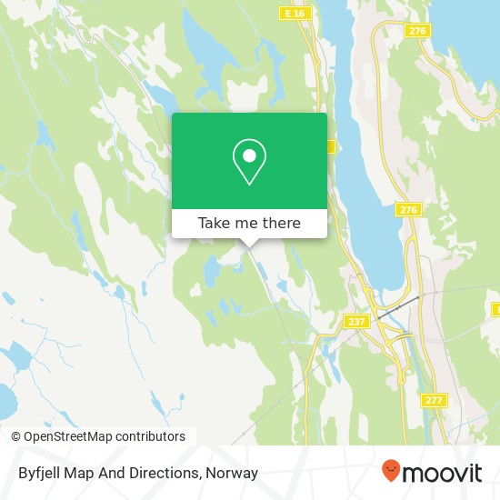 Byfjell Map And Directions map