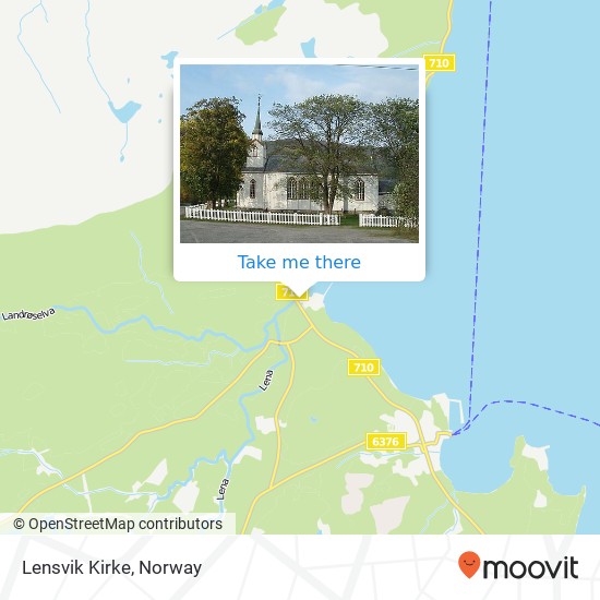 Lensvik Kirke map