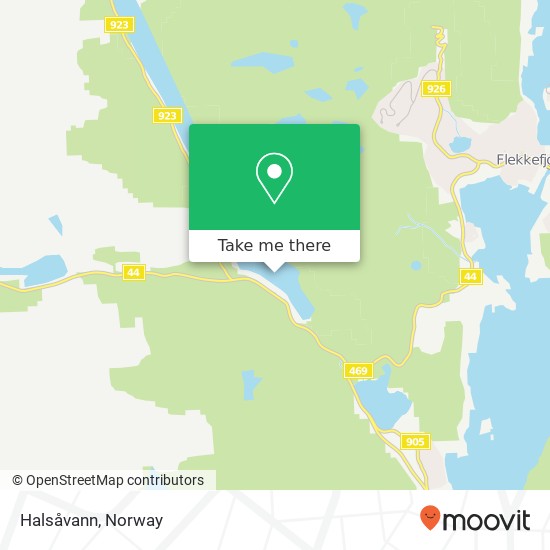 Halsåvann map