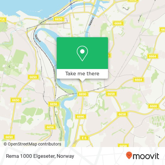 Rema 1000 Elgeseter map