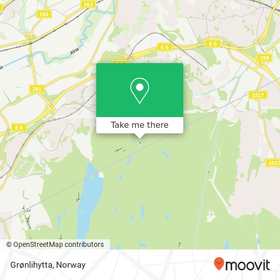 Grønlihytta map