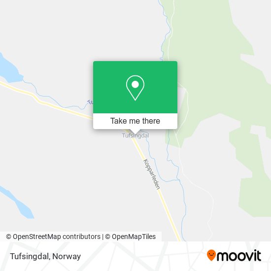 Tufsingdal map