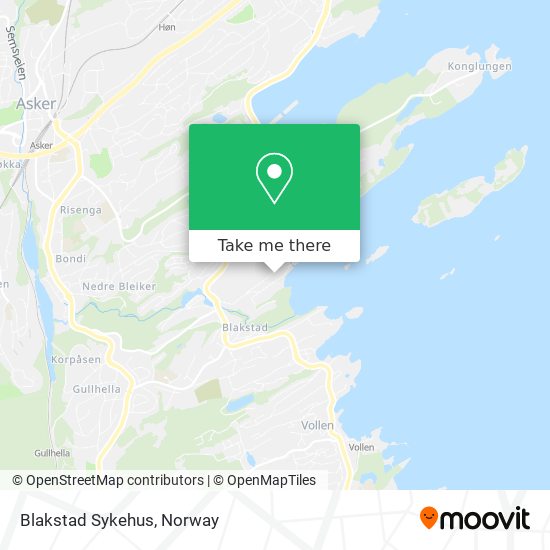 Blakstad Sykehus map