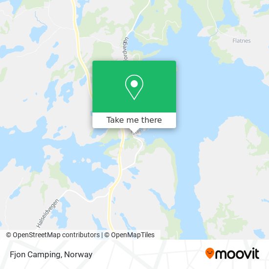 Fjon Camping map