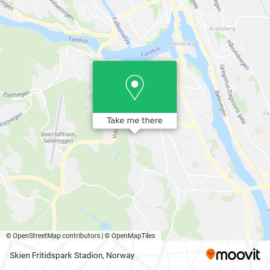 Skien Fritidspark Stadion map