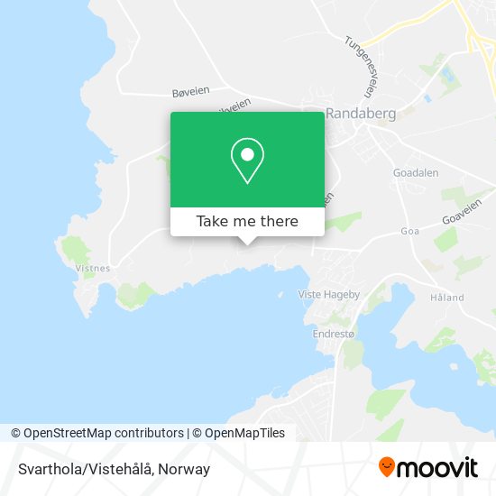 Svarthola/Vistehålå map