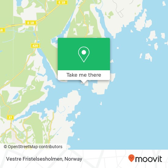 Vestre Fristelsesholmen map