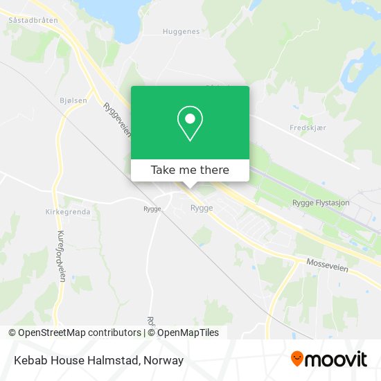 Kebab House Halmstad map
