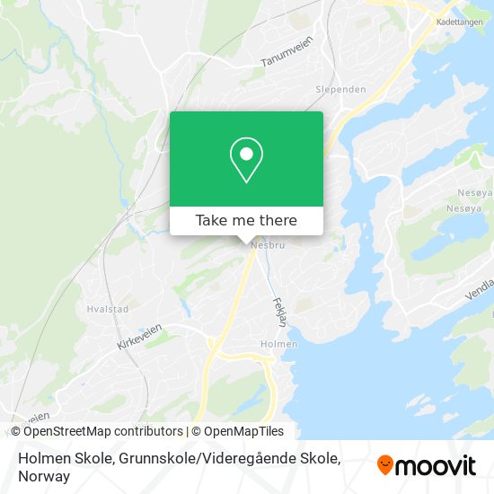 Holmen Skole, Grunnskole / Videregående Skole map