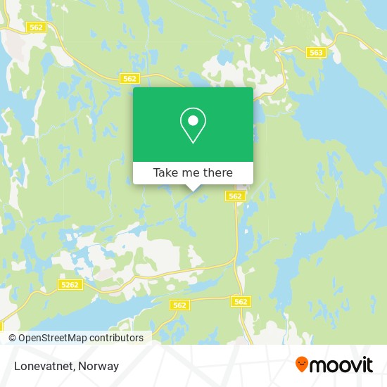 Lonevatnet map