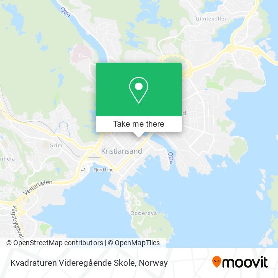 Kvadraturen Videregående Skole map