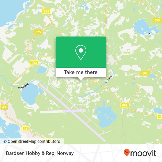 Bårdsen Hobby & Rep map