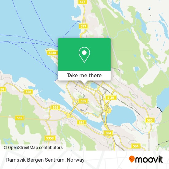 Ramsvik Bergen Sentrum map