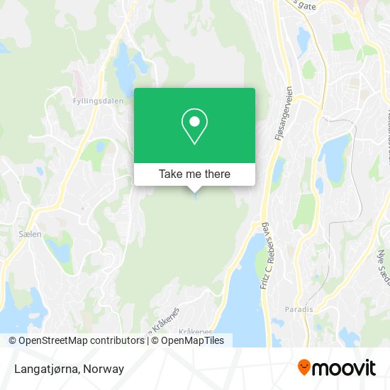 Langatjørna map