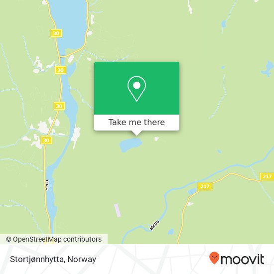 Stortjønnhytta map