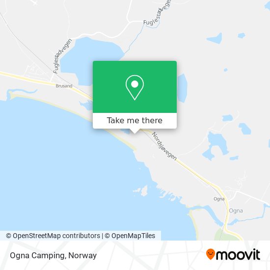 Ogna Camping map