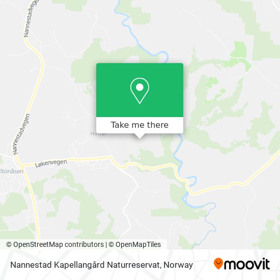 Nannestad Kapellangård Naturreservat map