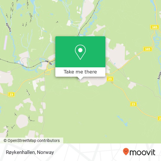 Røykenhallen map