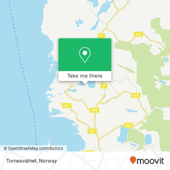 Tornesvatnet map